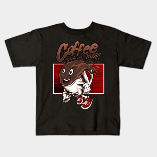 coffee rush Kids T-Shirt